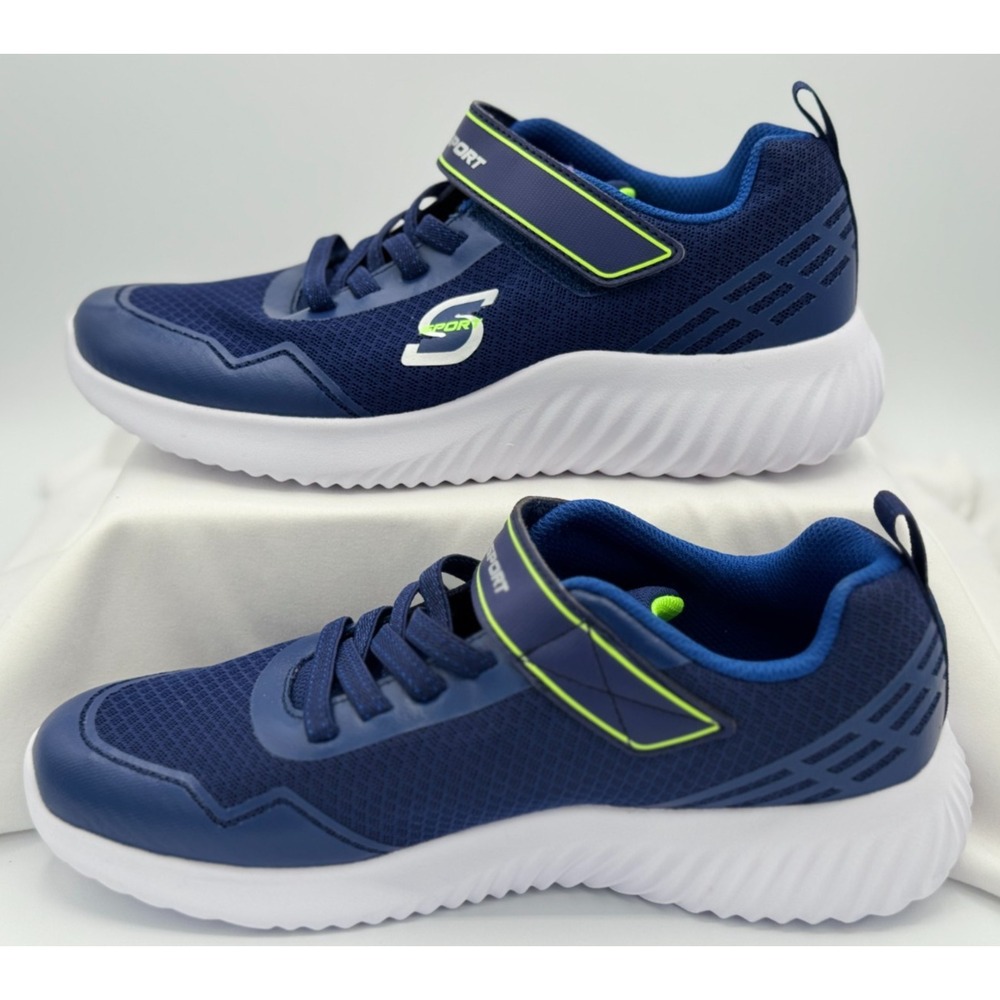 Skechers Boys Slip In Rayner Sneakers - Blue - Size 9 - Memory Foam
